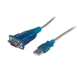 StarTech.com Câble Adaptateur USB vers Série DB9 RS232 - Mâle   Mâle