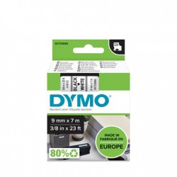 DYMO D1 - Standard Étiquettes - Noir sur blanc - 9mm x 7m