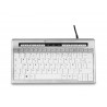 BakkerElkhuizen S-board 840 clavier USB AZERTY Français Gris clair, Blanc