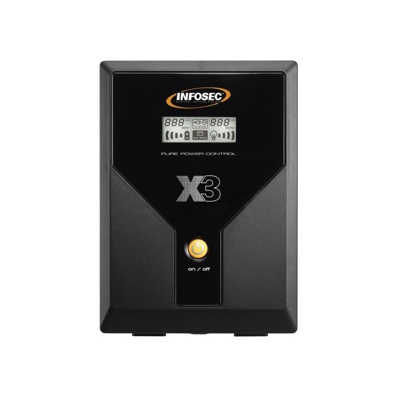 Infosec X3 EX 3000 alimentation d'énergie non interruptible Interactivité de ligne 3 kVA 1800 W 4 sortie(s) CA