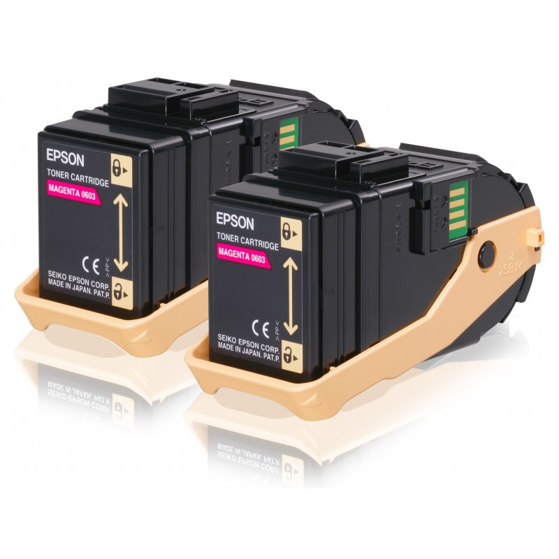 Epson Pack 2 Toners Magenta (2 x 7 500 p)