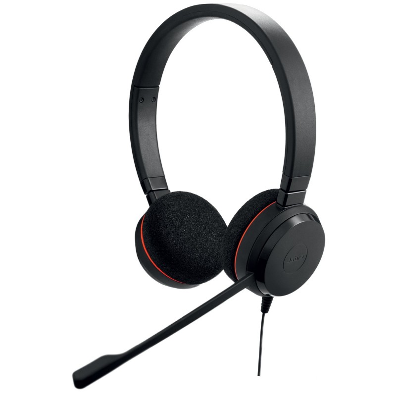 Jabra Evolve 20 UC Stereo Casque Avec fil Arceau Bureau Centre d'appels USB Type-A Noir