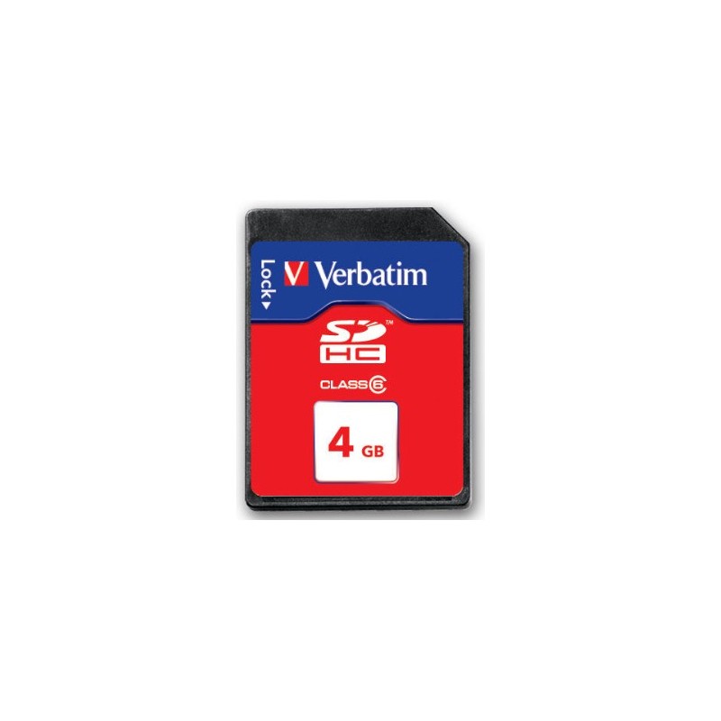 Verbatim SecureDigital SDHC Class 6 4GB 4 Go