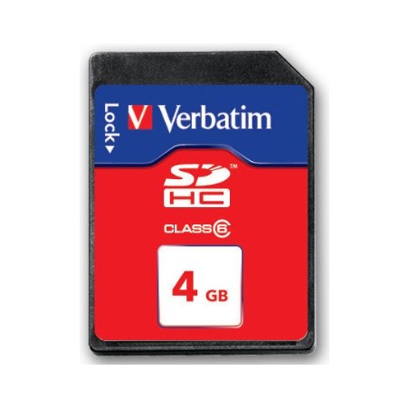 Verbatim SecureDigital SDHC Class 6 4GB 4 Go