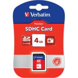 Verbatim SecureDigital SDHC Class 6 4GB 4 Go