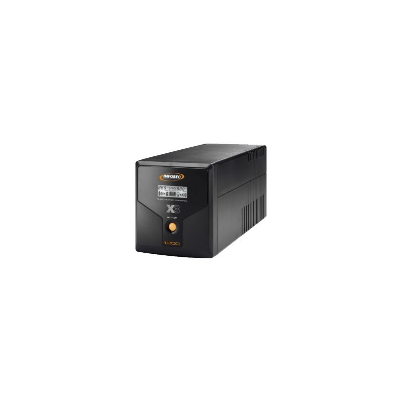 Infosec X3 EX LCD USB 1200 alimentation d'énergie non interruptible Interactivité de ligne 1,2 kVA 4 sortie(s) CA