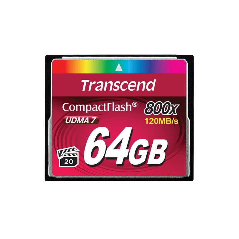 Transcend 64GB 800x CF 64 Go CompactFlash MLC