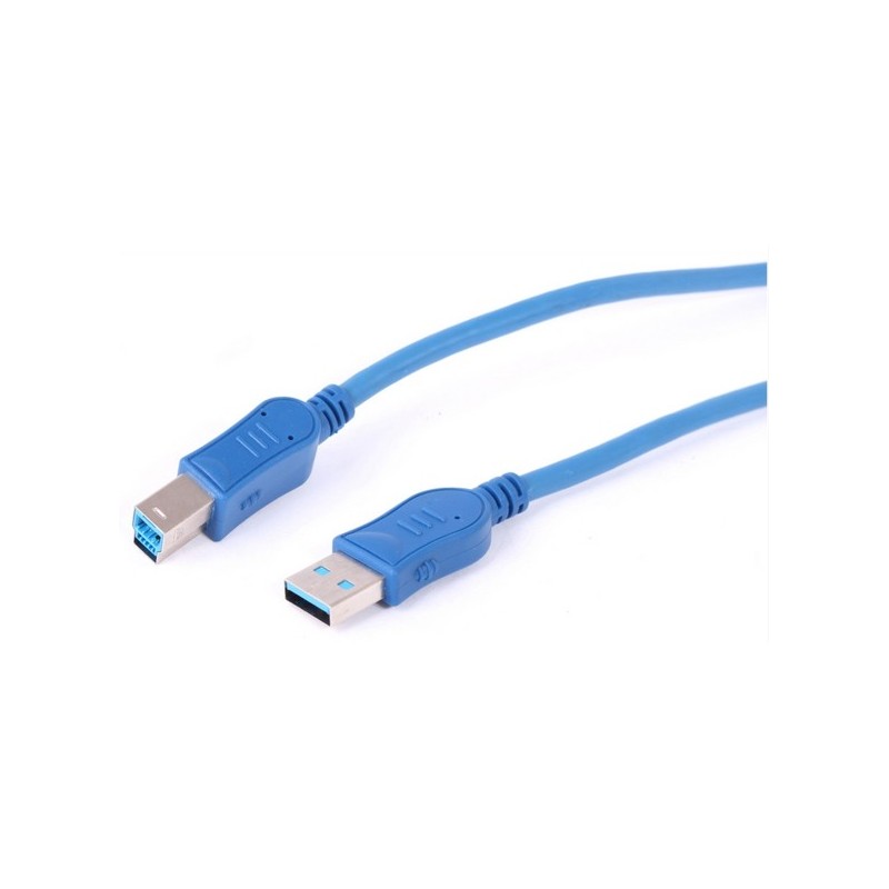 Uniformatic 3m USB 3.0 A-B câble USB USB 3.2 Gen 1 (3.1 Gen 1) USB A USB B Bleu