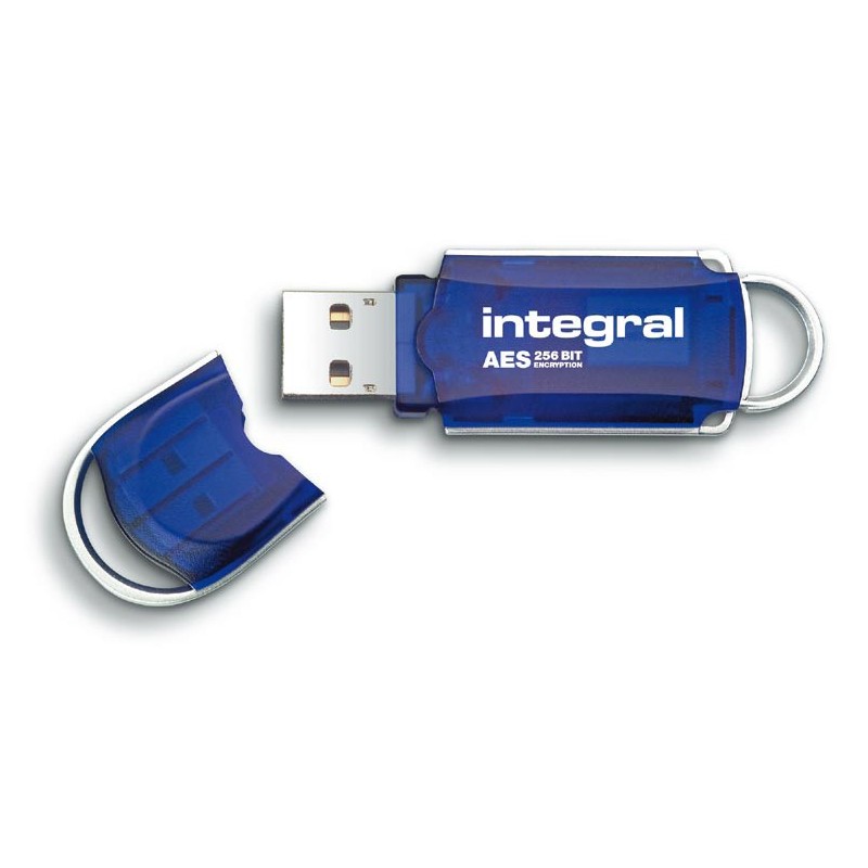 Integral USB 2.0 Courier AES Security Edition 16 GB lecteur USB flash 16 Go USB Type-A Bleu