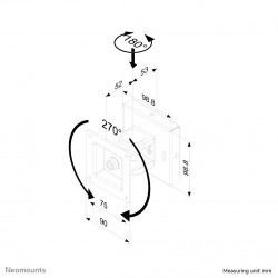 Neomounts support mural pour tv