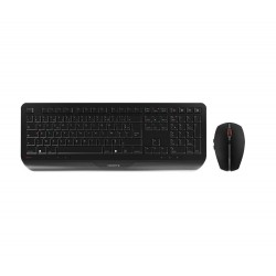 CHERRY GENTIX DESKTOP Ensemble Clavier & Souris sans fil, noir, USB, AZERTY - FR