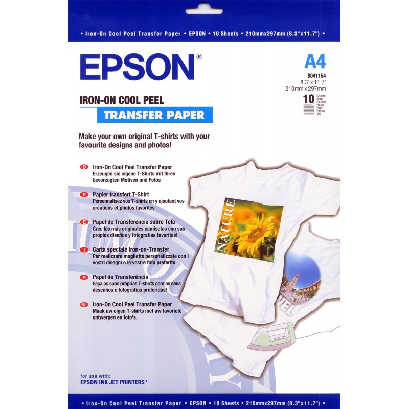 Epson Iron-on-Transfer Paper - A4 - 10 Feuilles