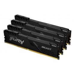 Kingston Technology FURY 64Go 2666MT s DDR4 CL16 DIMM (Kit de 4) Beast Black