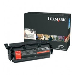 Lexmark X654X21E Cartouche de toner 1 pièce(s) Original Noir