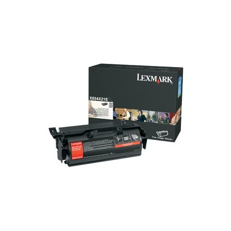 Lexmark X654X21E Cartouche de toner 1 pièce(s) Original Noir