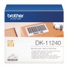 Brother DK-11240 - Rouleau d'étiquettes original – Noir sur blanc, 102 x 51 mm