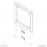 Neomounts plaque d'adaptation vesa