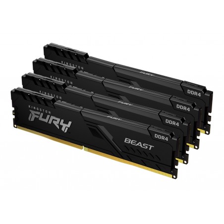 Kingston Technology FURY 32Go 2666MT s DDR4 CL16 DIMM (Kit de 4) Beast Black