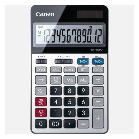 Canon HS-20TSC calculatrice Bureau Calculatrice financière Noir, Argent