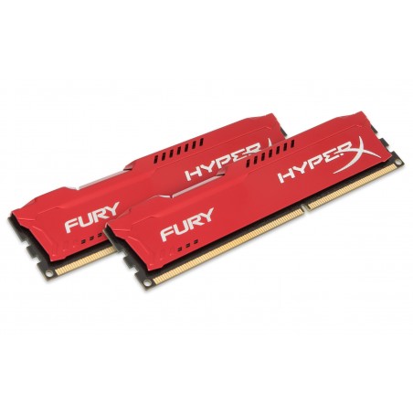 HyperX FURY Red 8GB 1866MHz DDR3 module de mémoire 8 Go 2 x 4 Go