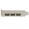 StarTech.com Carte Adaptateur PCI Express vers 4 Ports USB 2.0 - Carte PCIe Interne Externe