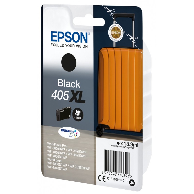 Epson Singlepack Black 405XL DURABrite Ultra Ink