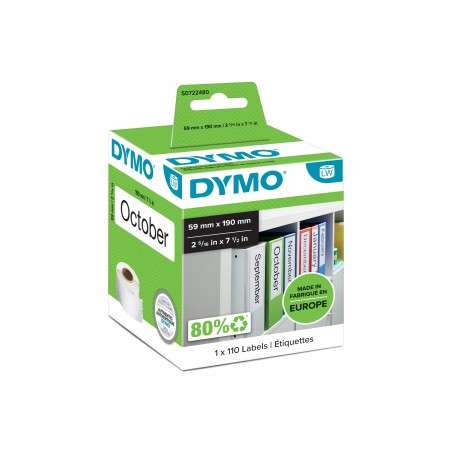 DYMO LW -Étiquettes pour classeurs grand format - 59 x 190 mm - S0722480