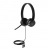 Lenovo 4XD0X88524 écouteur casque Avec fil Arceau Bureau Centre d'appels Noir