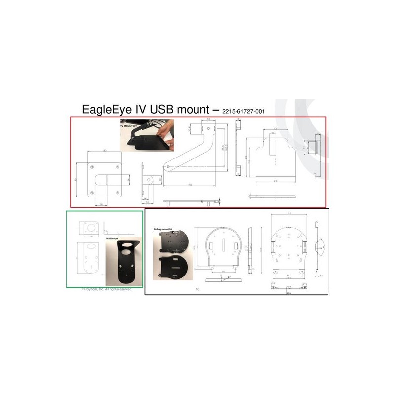 POLY EagleEye IV USB Camera Mounting Kit