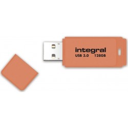 Integral NEON 3.0 lecteur USB flash 128 Go USB Type-A 3.2 Gen 1 (3.1 Gen 1) Orange
