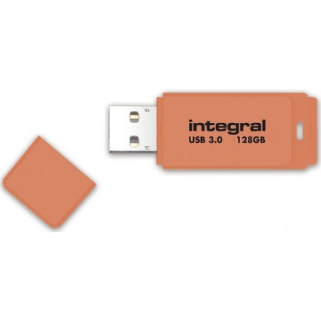 Integral NEON 3.0 lecteur USB flash 128 Go USB Type-A 3.2 Gen 1 (3.1 Gen 1) Orange