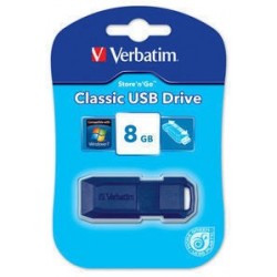 Verbatim Classic USB Drive 8GB lecteur USB flash 8 Go USB Type-A 2.0 Bleu