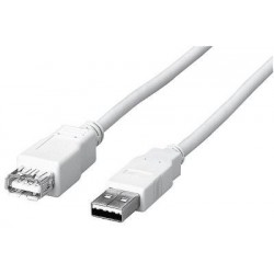 Uniformatic USB 2.0 - 3 M câble USB USB A Blanc