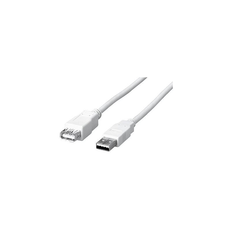 Uniformatic USB 2.0 - 3 M câble USB USB A Blanc