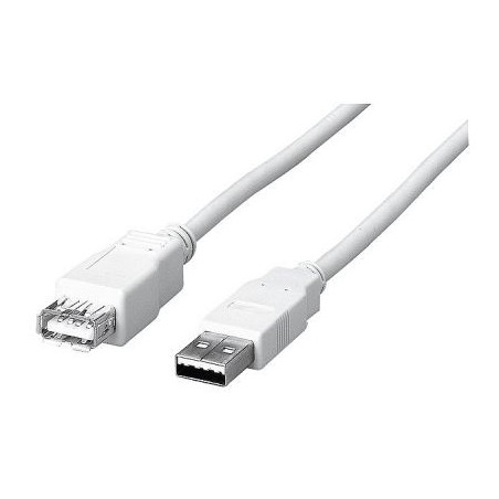 Uniformatic USB 2.0 - 3 M câble USB USB A Blanc