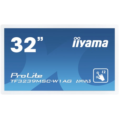 iiyama ProLite TF3239MSC-W1AG écran plat de PC 80 cm (31.5") 1920 x 1080 pixels Full HD LED Écran tactile Multi-utilisateur