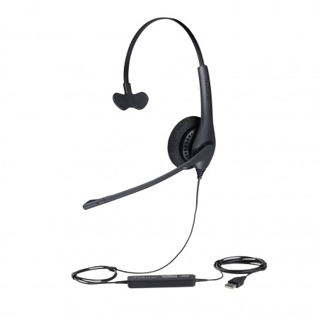 Jabra Biz 1500 Mono USB Casque Avec fil Arceau Bureau Centre d'appels Bluetooth Noir