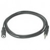 C2G 2m 3.5mm Stereo Audio Extension Cable M F câble audio 3,5mm Noir