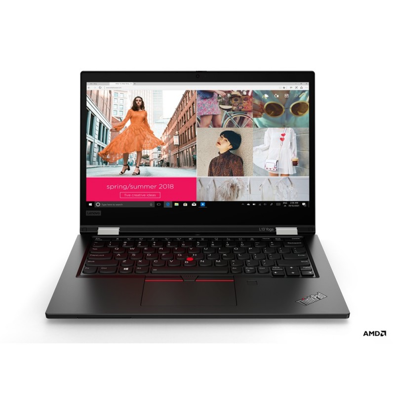 Lenovo ThinkPad L13 Yoga AMD Ryzen™ 3 5400U Hybride (2-en-1) 33,8 cm (13.3") Écran tactile Full HD 8 Go DDR4-SDRAM 256 Go SSD