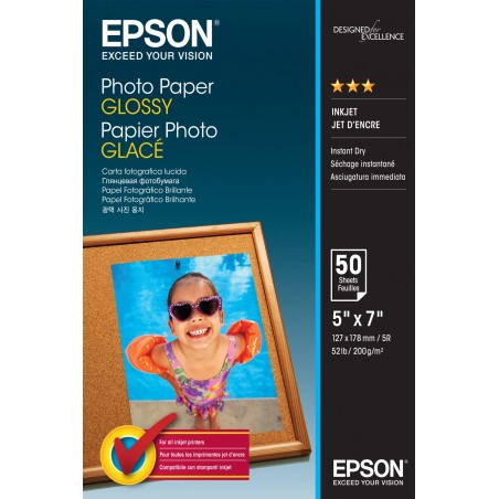 Epson Photo Paper Glossy - 13x18cm - 50 Feuilles