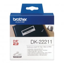 Brother DK-22211 - Rouleau d'étiquettes original – Blanc, 29 mm x 15,24 m