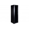 Baie en kit 42U 600x800 verre, metal, 2 flancs, 4 Mts, noir