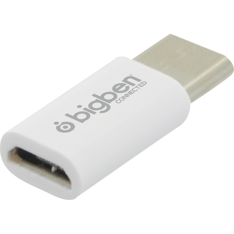 Bigben Connected ADAPTMICTOC changeur de genre de câble Micro USB USB C Blanc