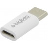 Bigben Connected ADAPTMICTOC changeur de genre de câble Micro USB USB C Blanc