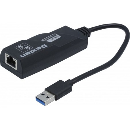 DEXLAN Adaptateur USB-A 3.2 LAN 2,5G Multi-Gigabit a cordon