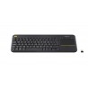 Logitech K400 Plus Tv clavier RF sans fil AZERTY Français Noir