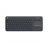 Logitech K400 Plus Tv clavier RF sans fil AZERTY Français Noir