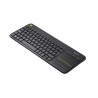 Logitech K400 Plus Tv clavier RF sans fil AZERTY Français Noir