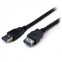 StarTech.com Câble d'extension USB 3.0 SuperSpeed de 2m - Rallonge USB A vers A - M F - Noir