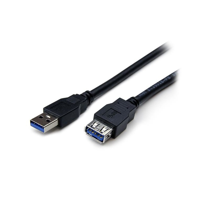 StarTech.com Câble d'extension USB 3.0 SuperSpeed de 2m - Rallonge USB A vers A - M F - Noir